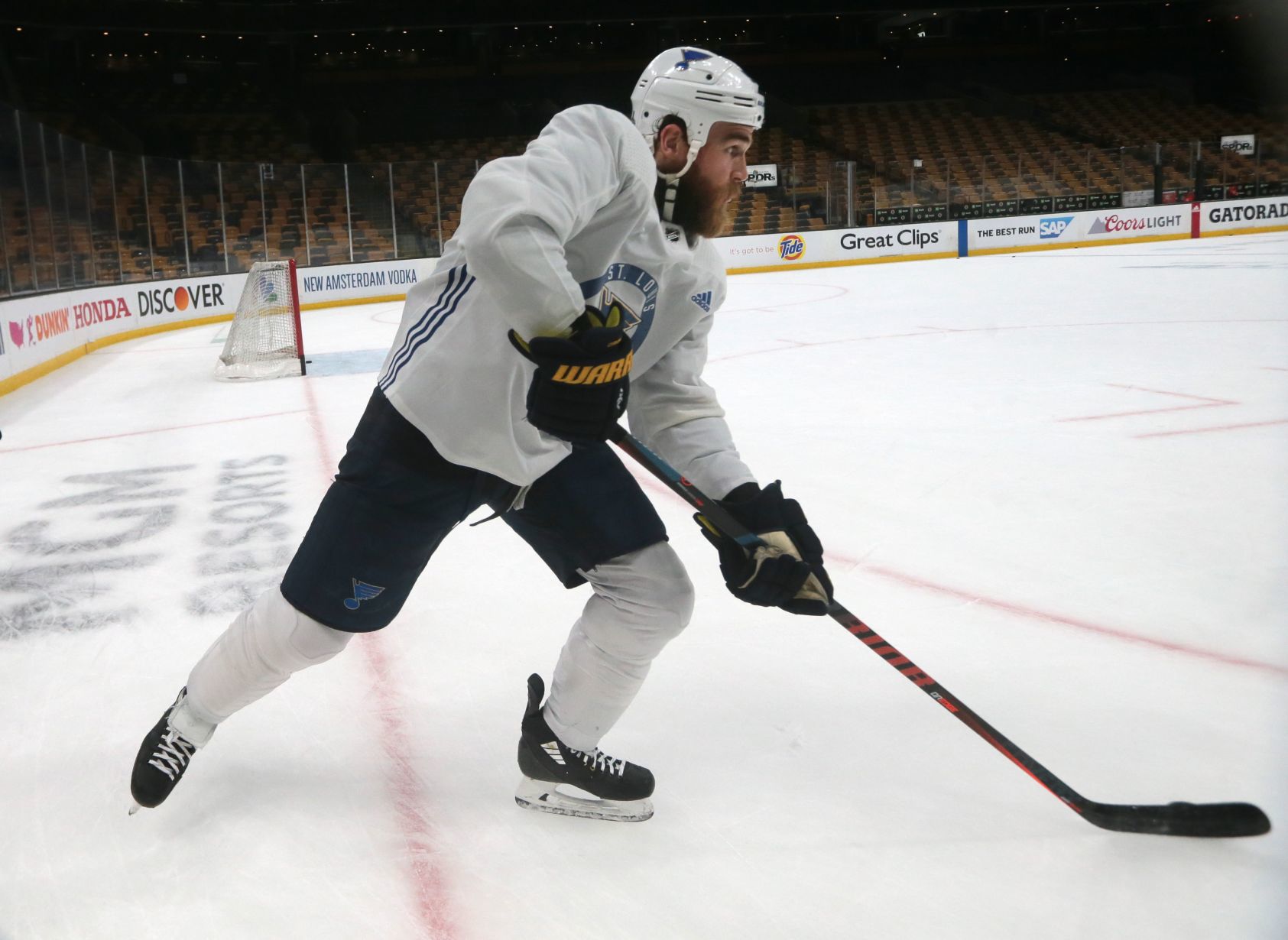 Blues practice at the TD Garden